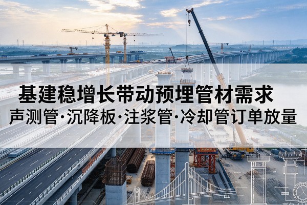 木里基建稳增长带动预埋监测管材需求，声测管、沉降板、注浆管订单持续放量
