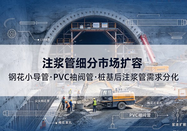 木里注浆管细分市场扩容，隧道钢花小导管、PVC 袖阀管、桩基后注浆管需求分化